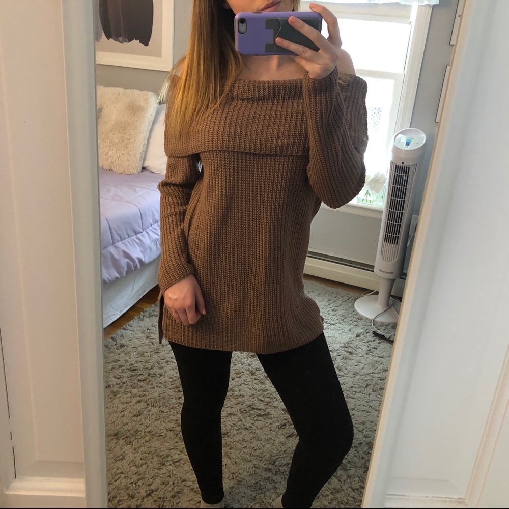 Rose Off Shoulder Sweater💕